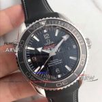 Perfect Replica 8500 Omega Seamaster 600M Men Watch - Stainless Steel Case Black Bezel Black Strap